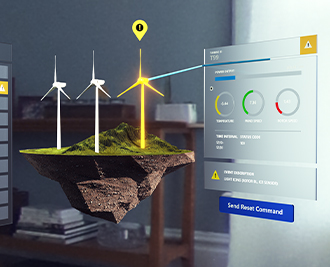 Mixed Reality Digital Twin wind farm
